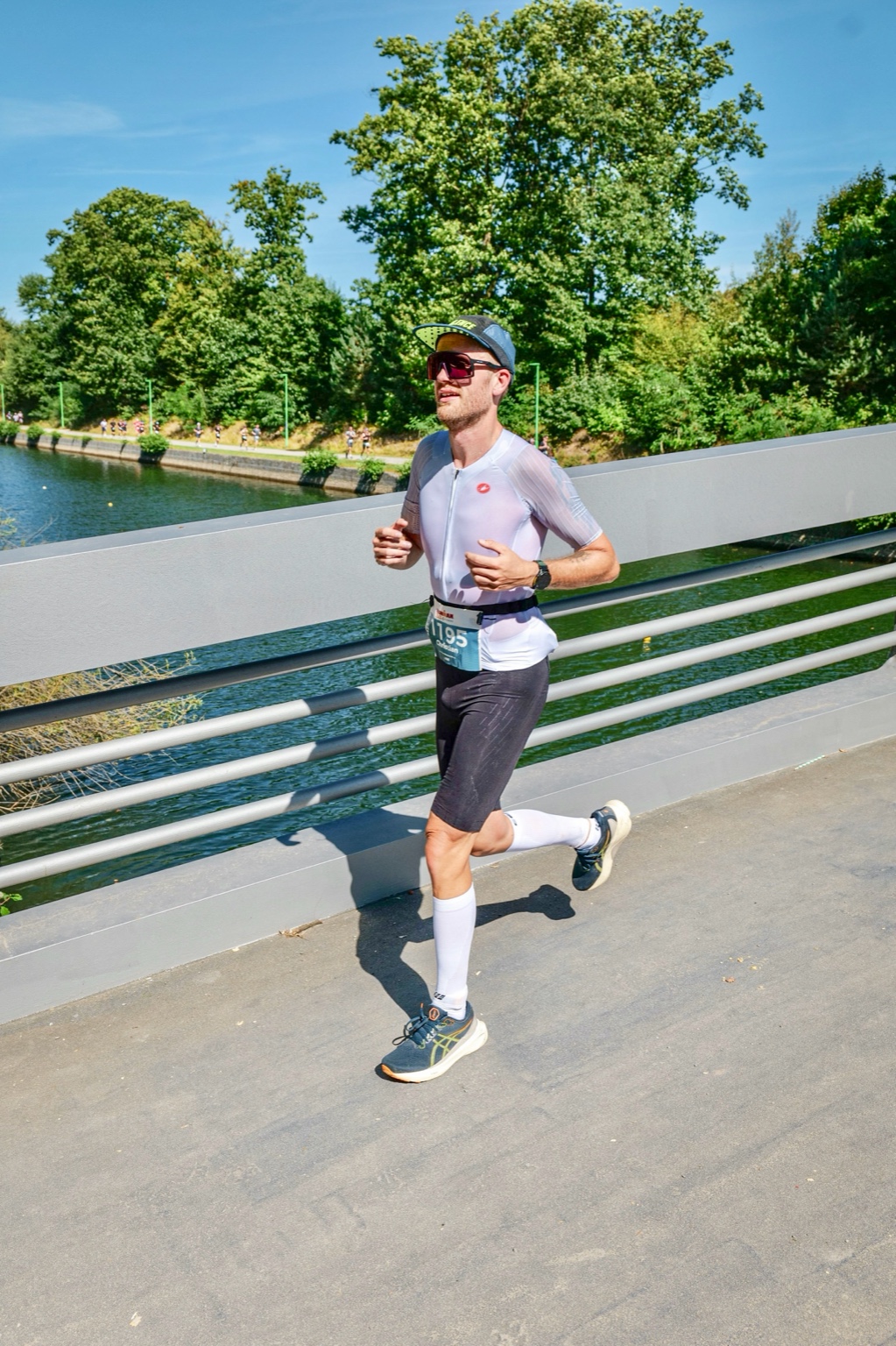 Chris Wonschik auf der Laufstrecke in Duisburg